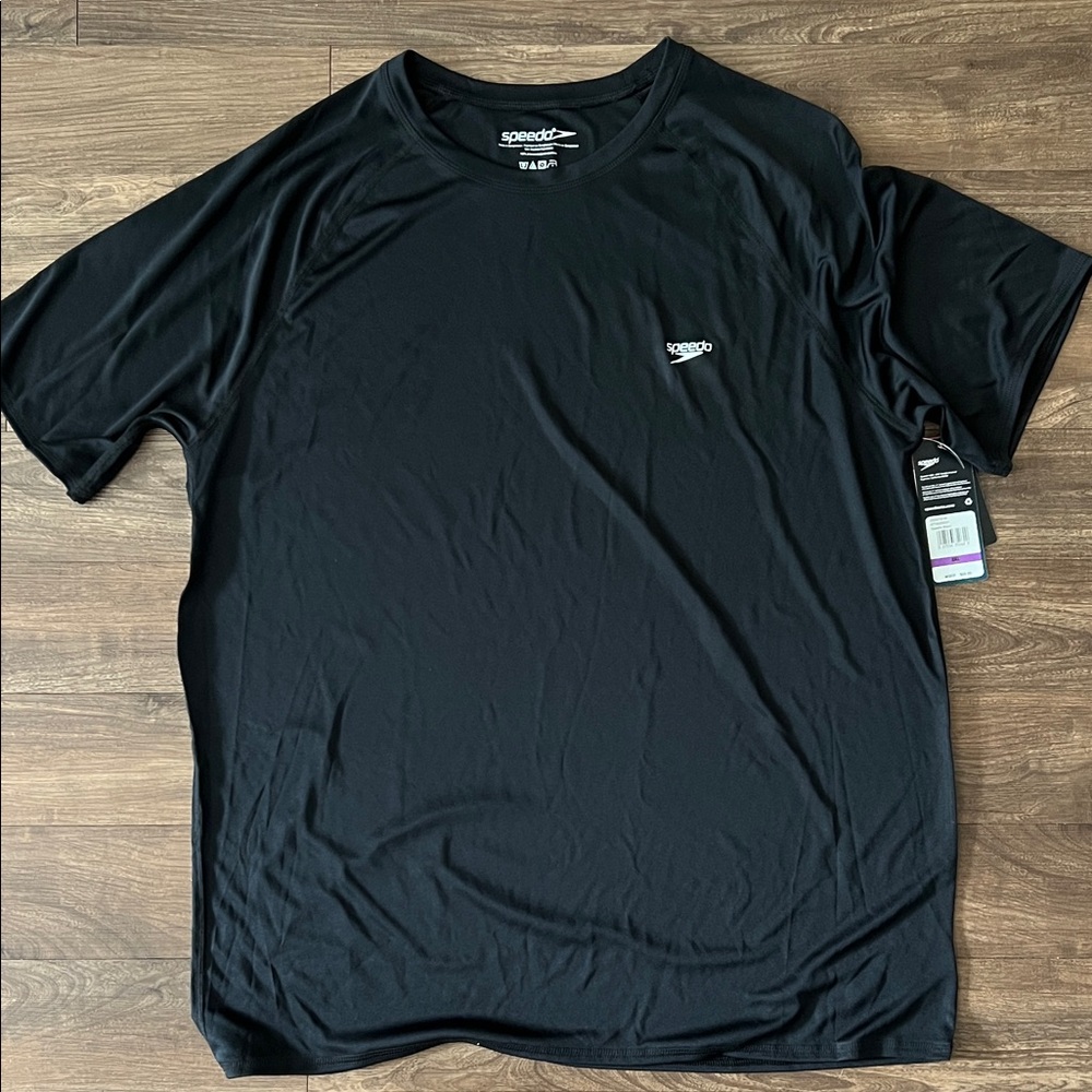 Speedo Black Short Sleeve Performance Tee